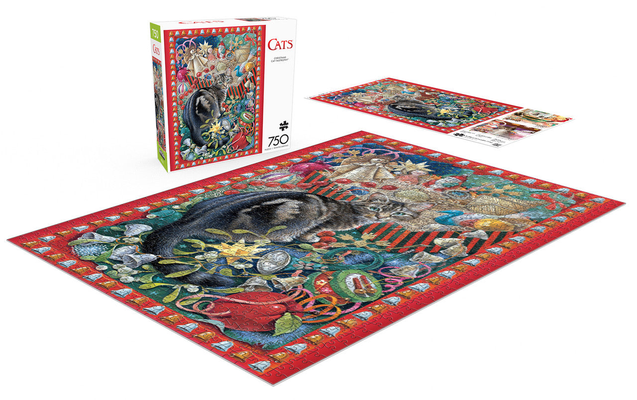 Cats: Christmas Cat-tastrophy 750 Piece Puzzle
