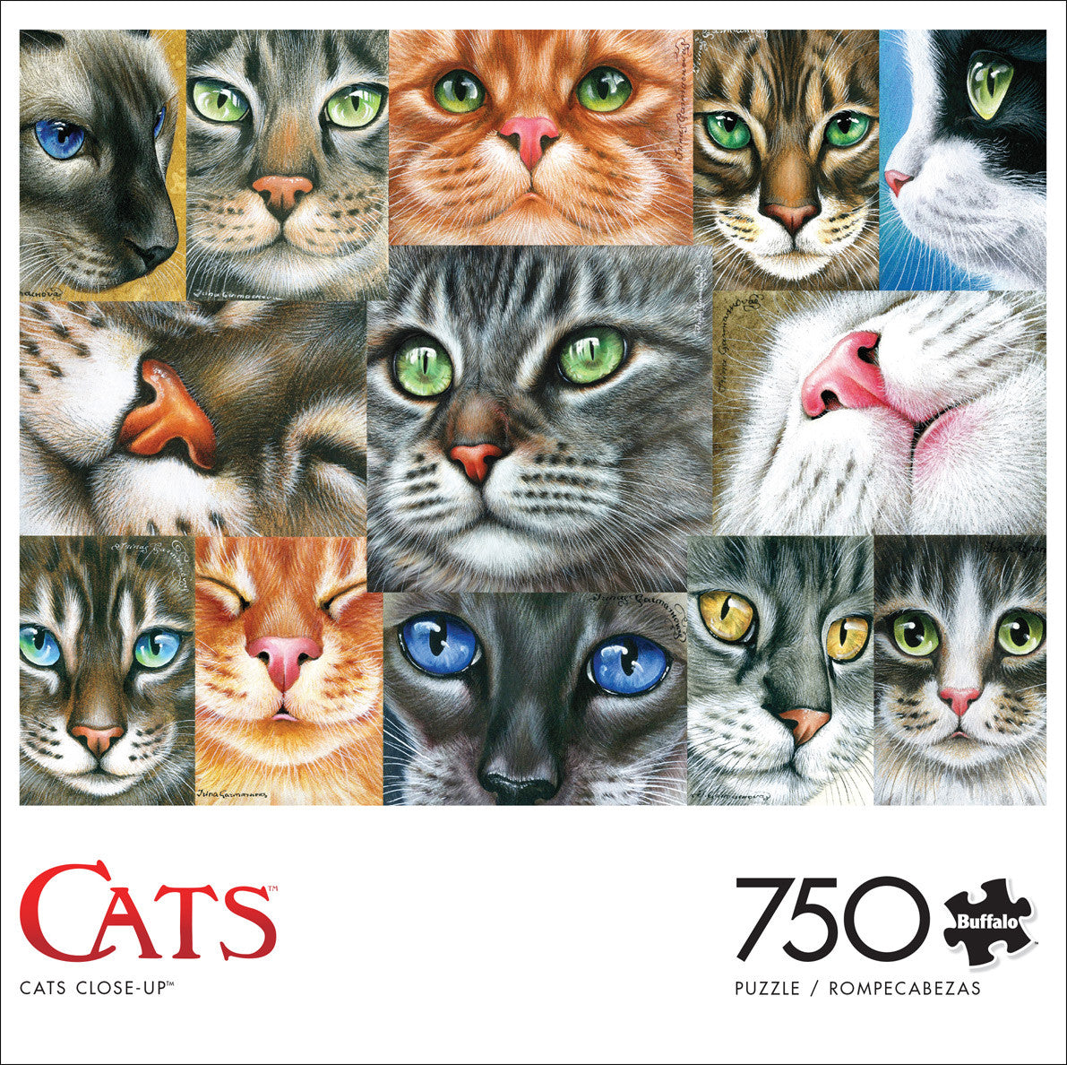 Cats: Cats Close-up 750 Piece Puzzle
