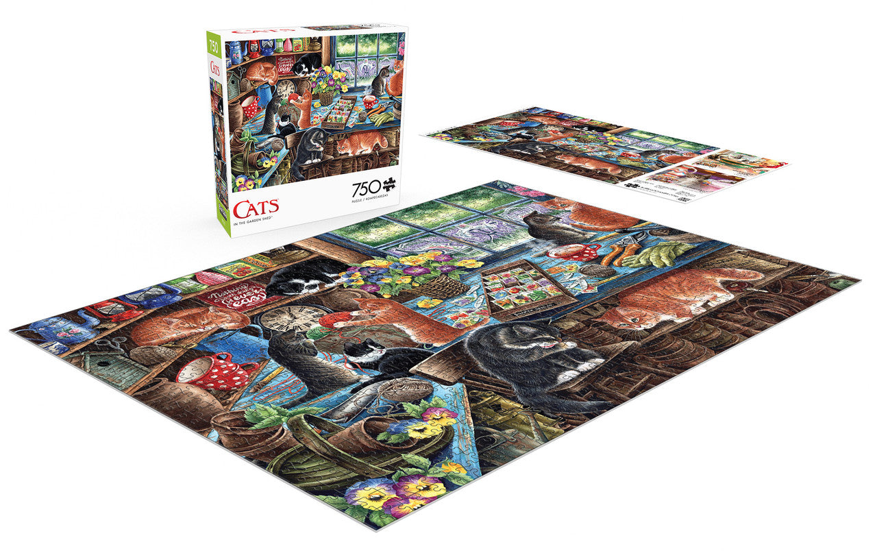 Cats: In the Garden Shed 750 Piece Puzzle