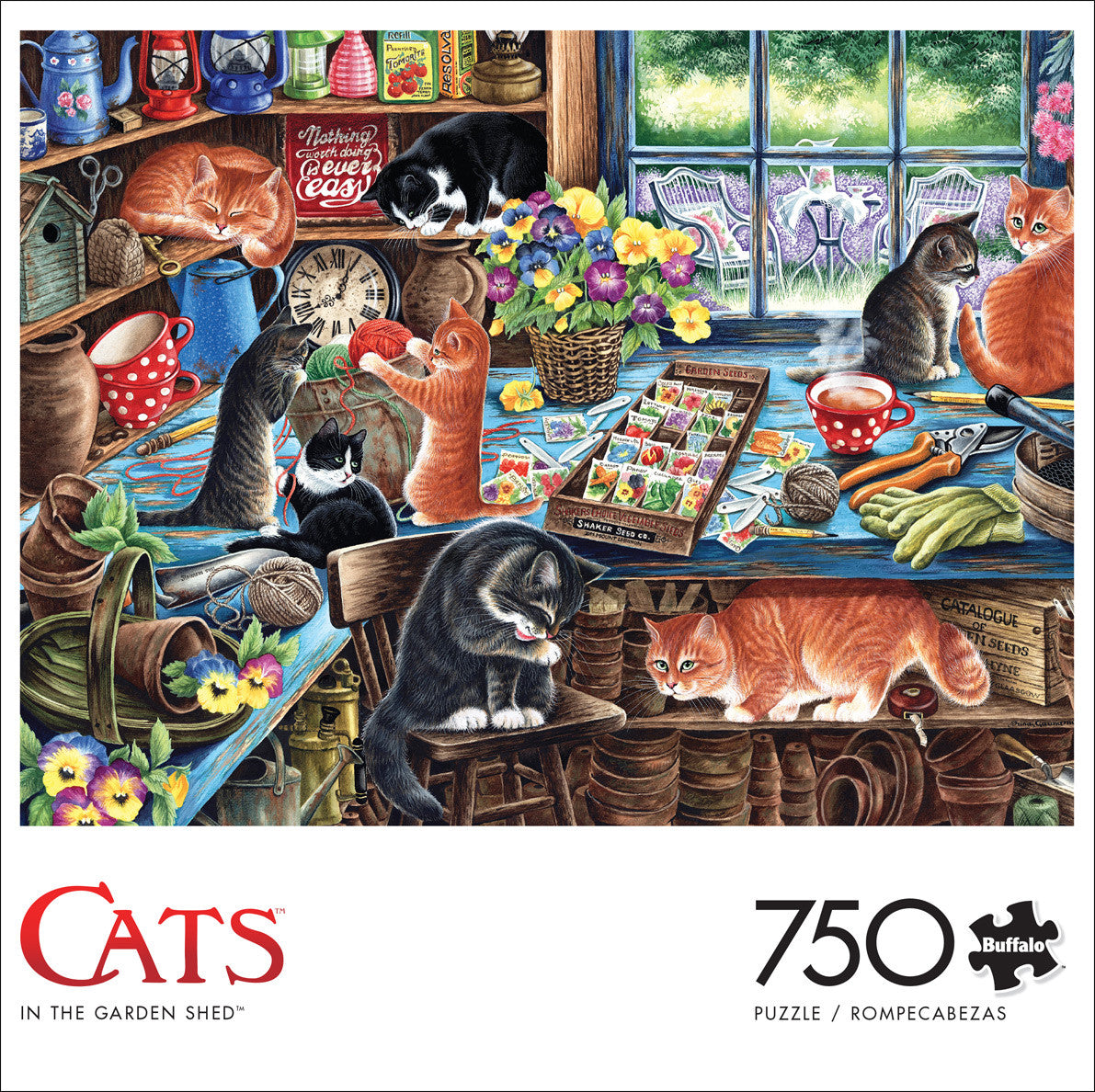 Cats: In the Garden Shed 750 Piece Puzzle