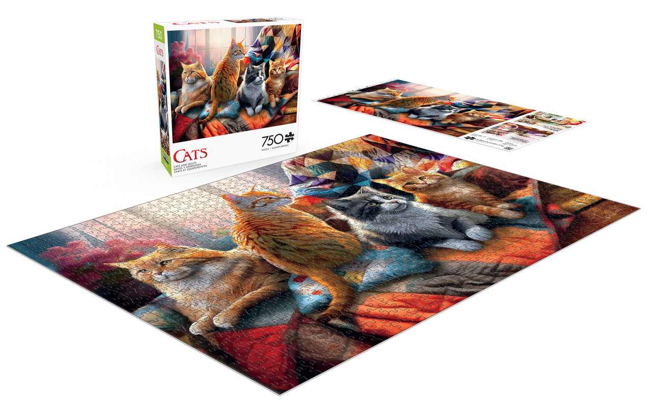 Cats: Cats and Quilts 750 Piece Puzzle