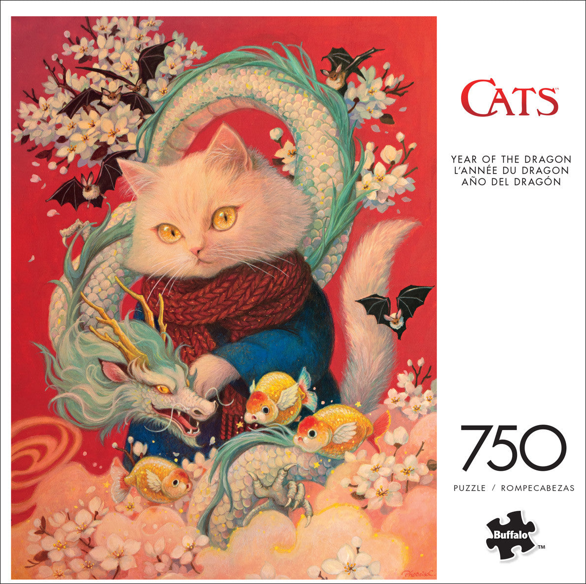 Cats: Year of the Dragon 750 Piece Puzzle