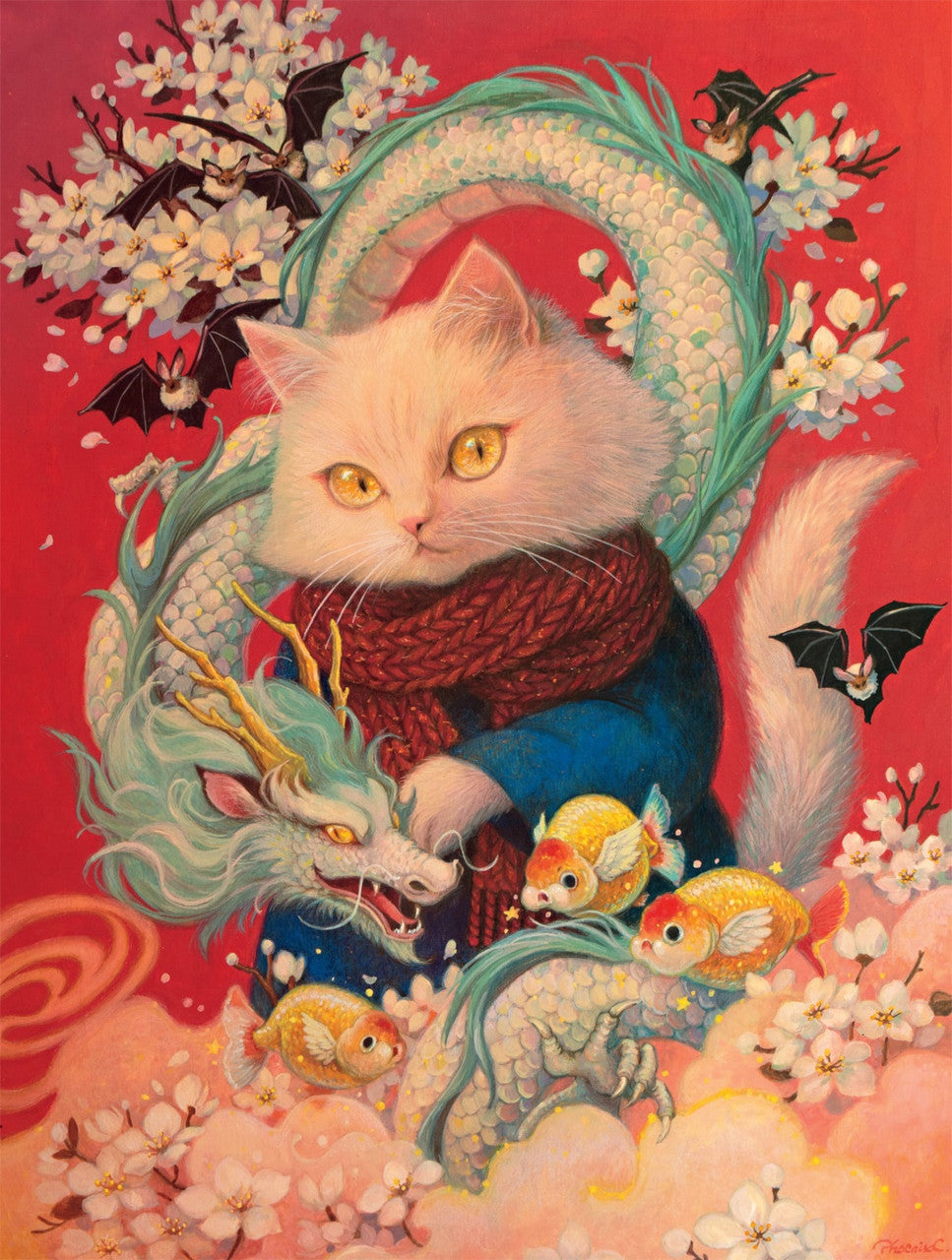 Cats: Year of the Dragon 750 Piece Puzzle