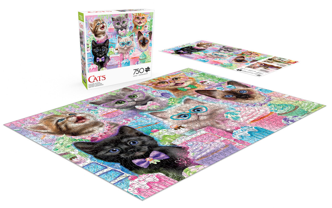 Cats: Cupcake Kittens 750 Piece Puzzle – Buffalo Games