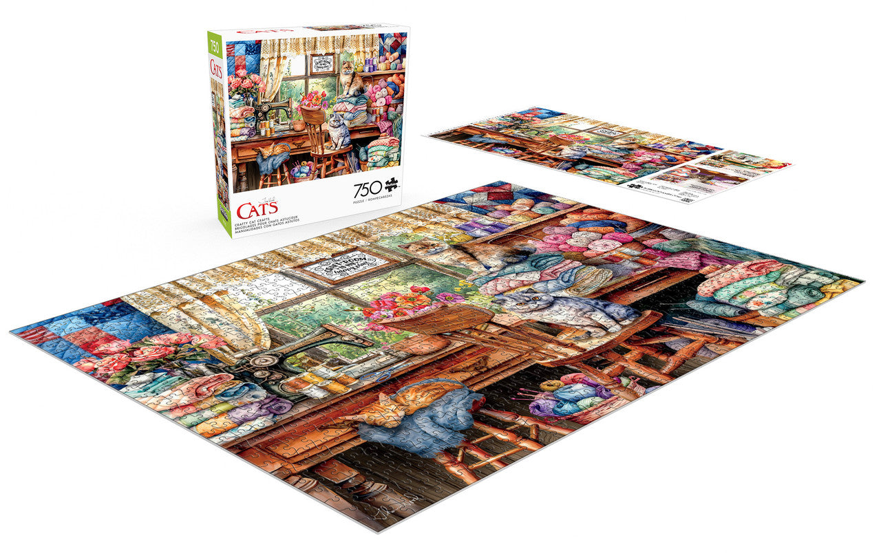 Cats: Crafty Cat Crafts 750 Piece Puzzle
