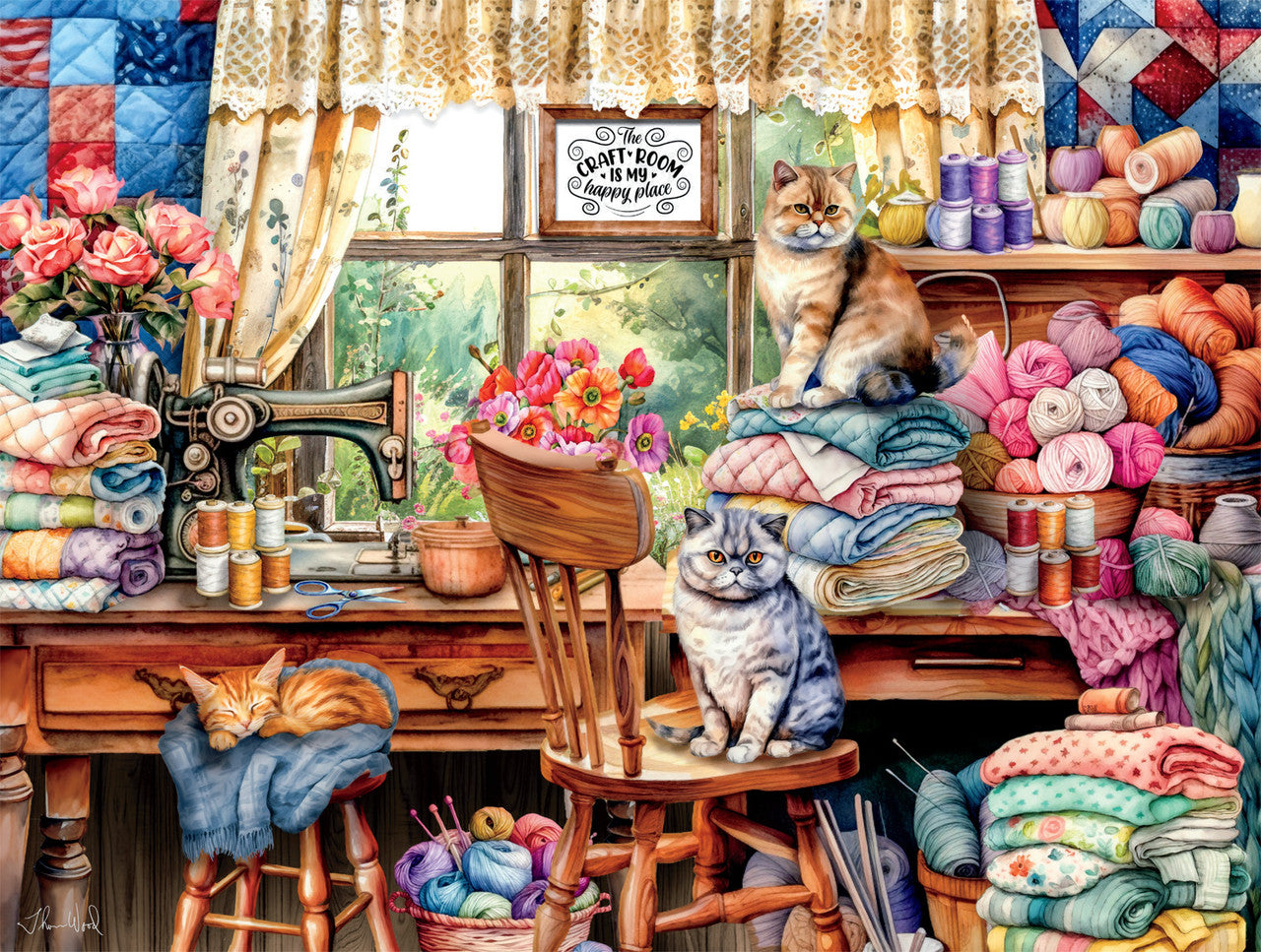 Cats: Crafty Cat Crafts 750 Piece Puzzle