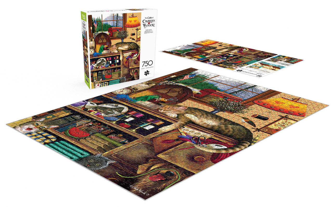 Cats: Yarn Duty 750 Piece Puzzle