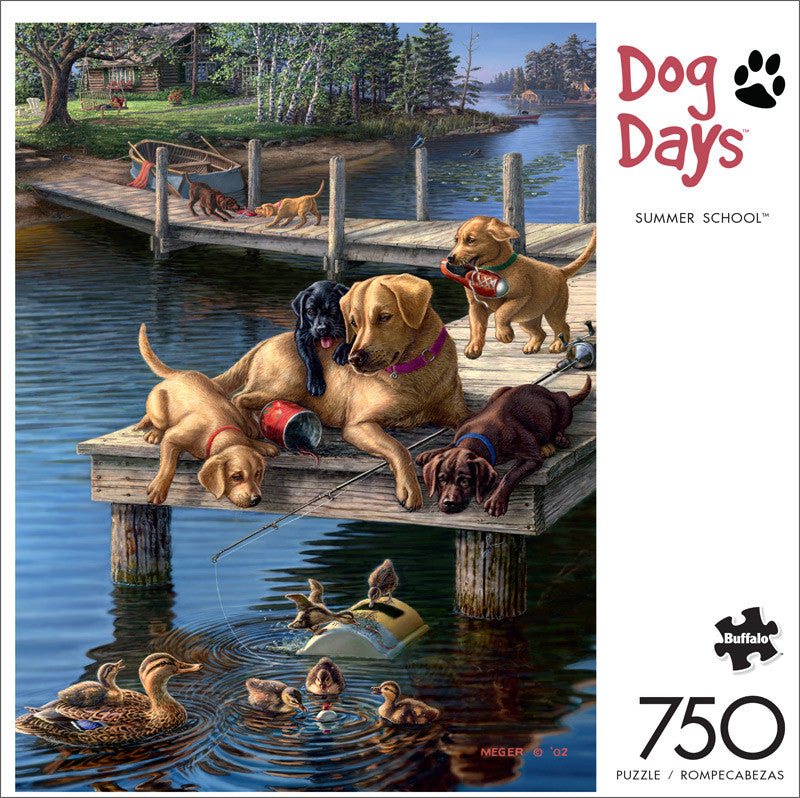 Dog Days Summer School 750 Piece Jigsaw Puzzle Front
