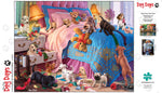 Dog Days A Roomful of Naughty Puppies 750 Piece Jigsaw Puzzle Poster