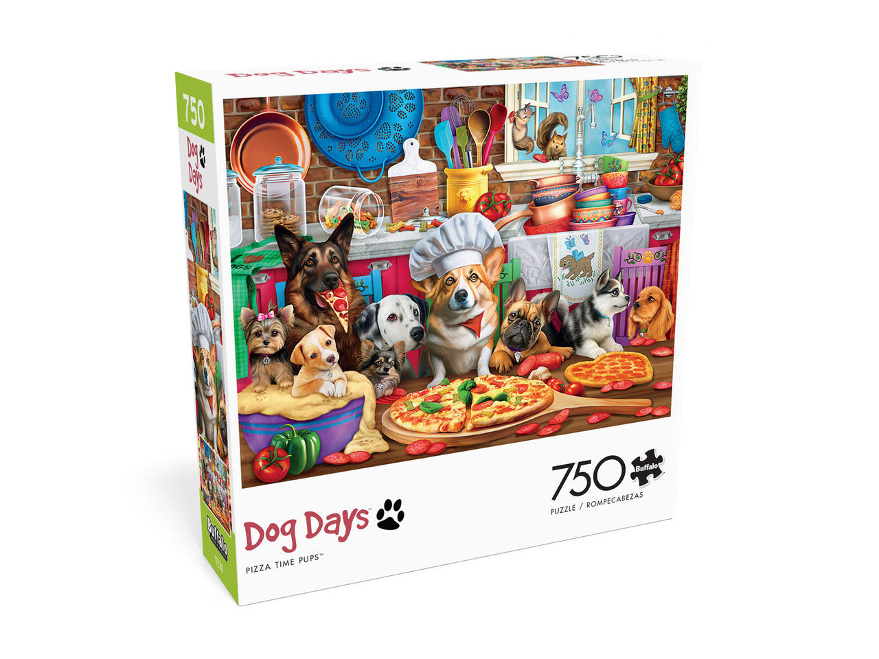 Dog Days: Pizza Time Pups 750 Piece Puzzle