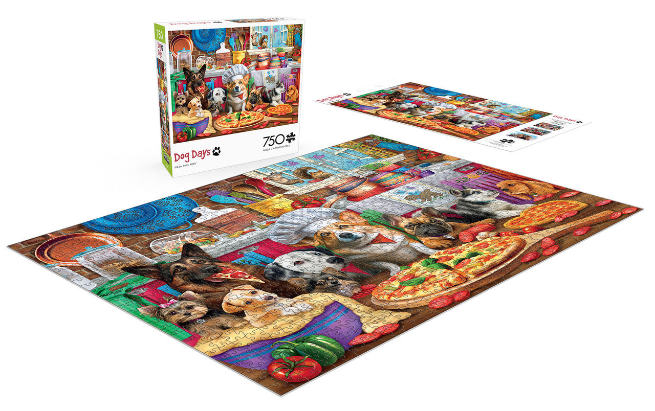 Dog Days: Pizza Time Pups 750 Piece Puzzle