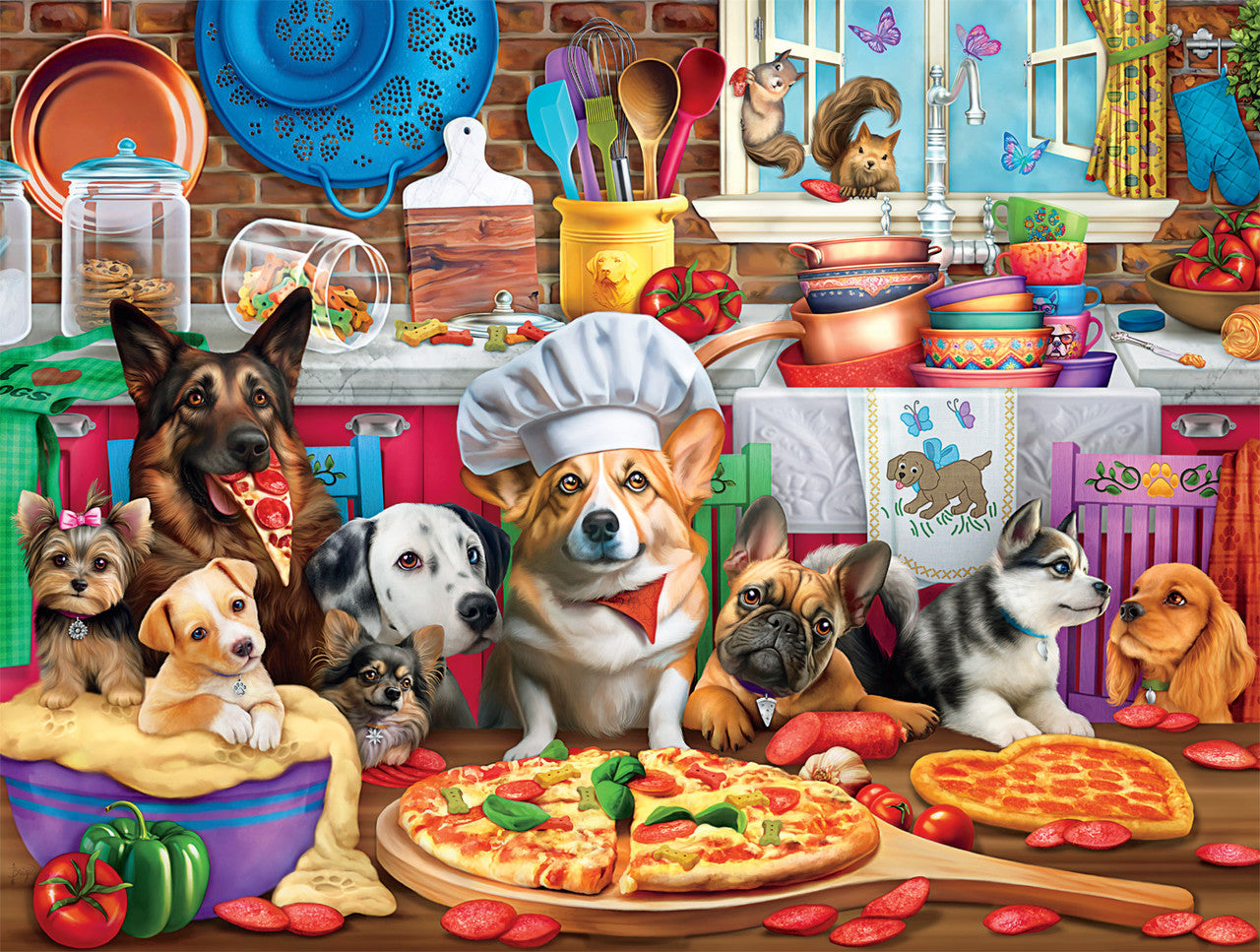 Dog Days: Pizza Time Pups 750 Piece Puzzle