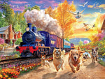 Dog Days: Racing the Train 750 Piece Puzzle