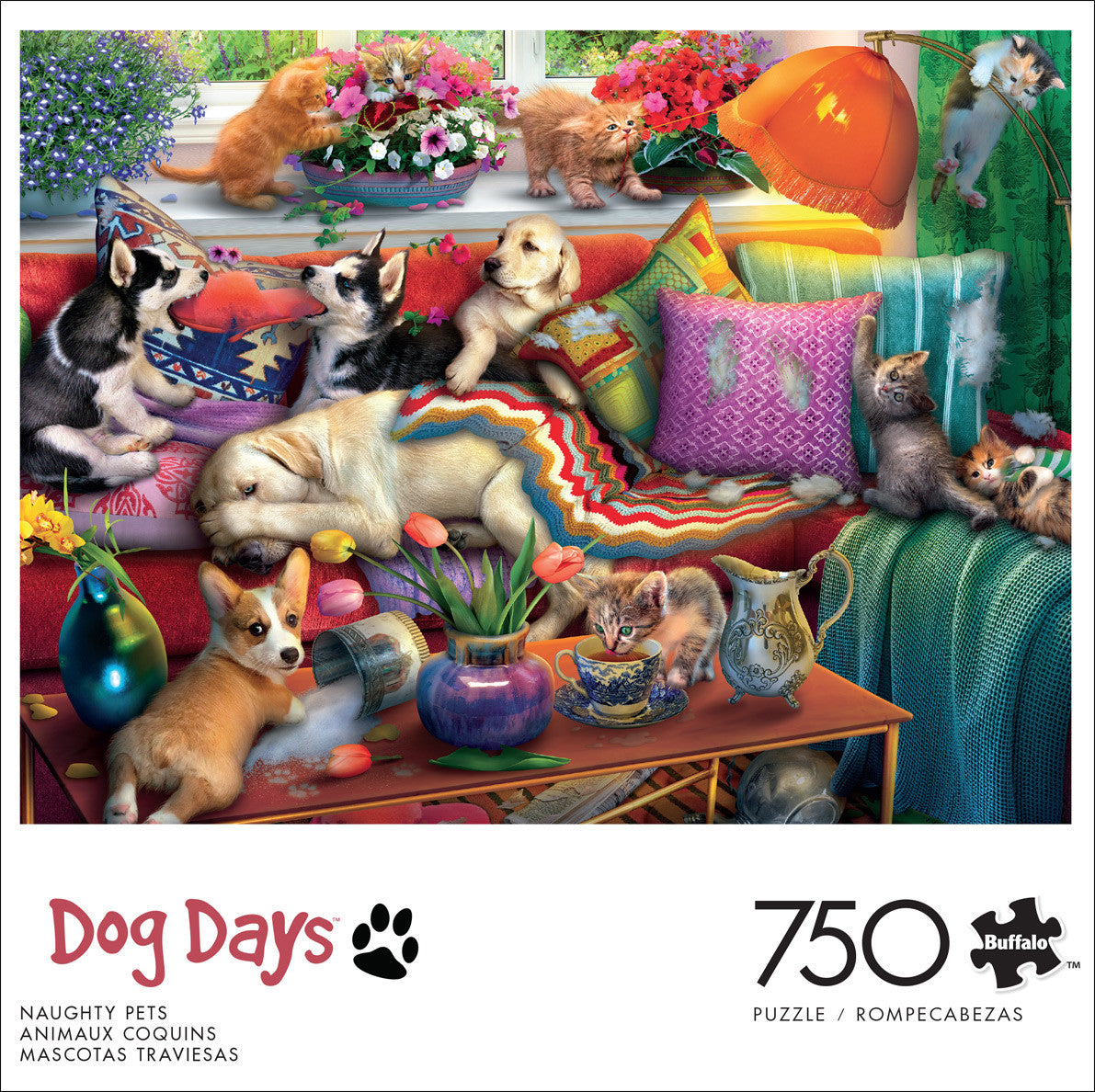 Dog Days: Naughty Pets 750 Piece Puzzle