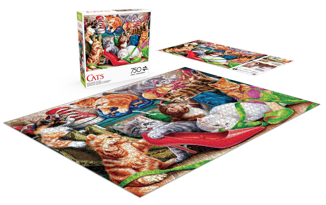 Cats: Shoe Closet Kittens 750 Piece Puzzle
