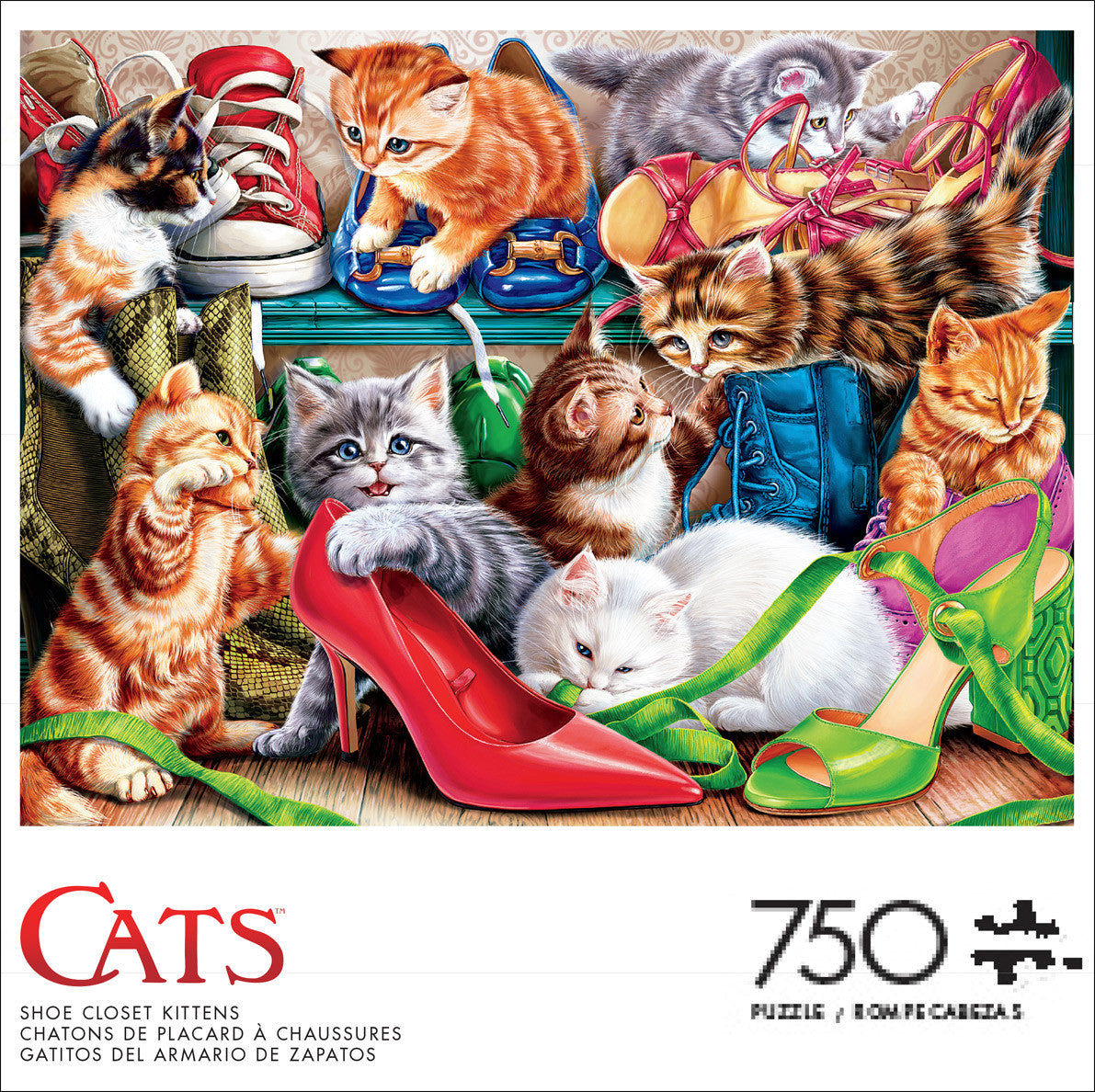 Cats: Shoe Closet Kittens 750 Piece Puzzle