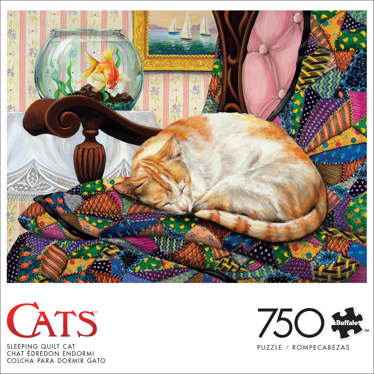 Cats: Sleeping Quilt Cat 750 Piece Puzzle