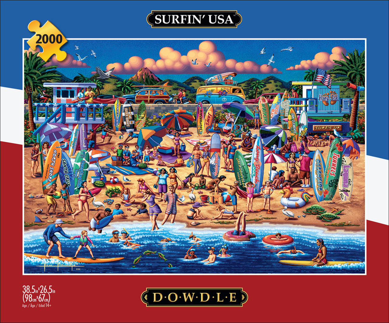 Eric Dowdle: Surfin' USA 2000 Piece Puzzle