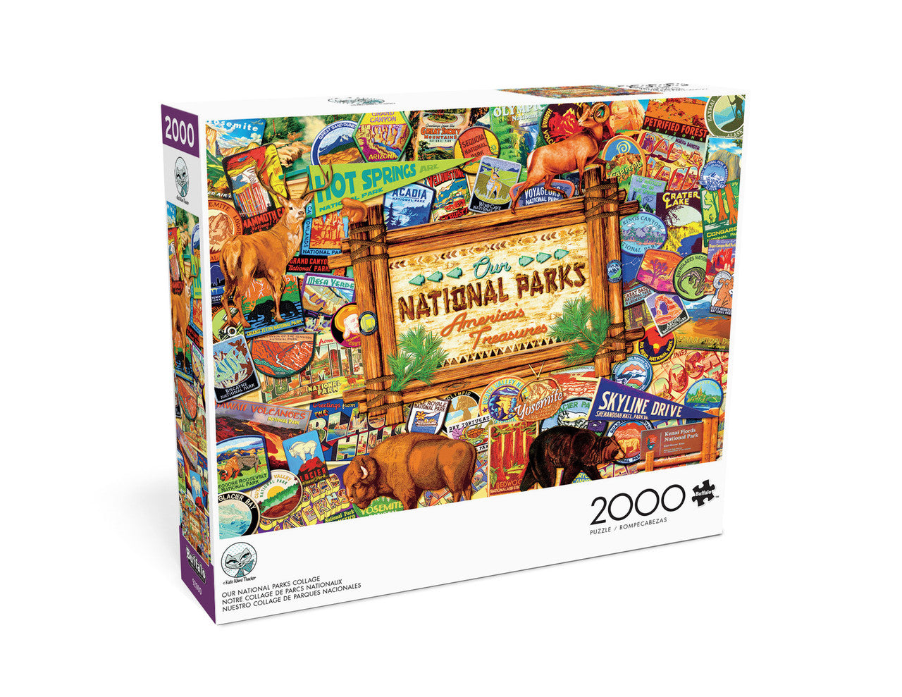 Our National Parks Collage 2000 Piece Puzzle