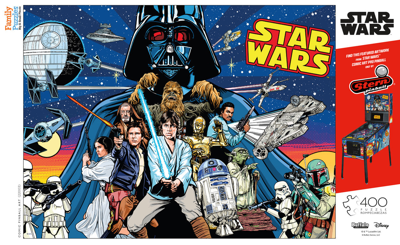 Star Wars™ Comic Pinball Art 400 Piece Family Jigsaw Puzzle Poster