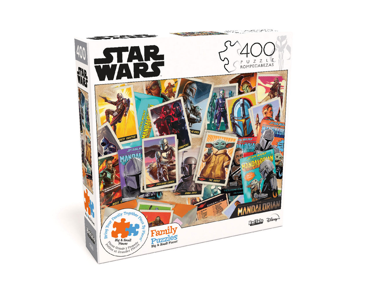 Star Wars™ The Mandalorian Trading Card Expansion Pack 400 Piece Family Jigsaw Puzzle Box