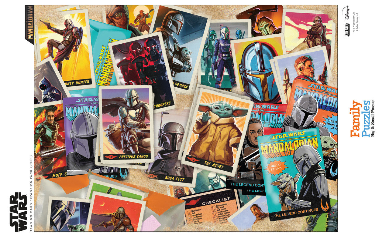 Star Wars™ The Mandalorian Trading Card Expansion Pack 400 Piece Family Jigsaw Puzzle Poster