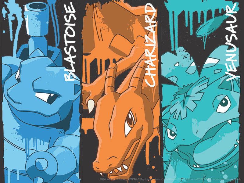 Pokémon: Blastoise, Charizard, and Venusaur Graffiti 400 Piece Puzzle