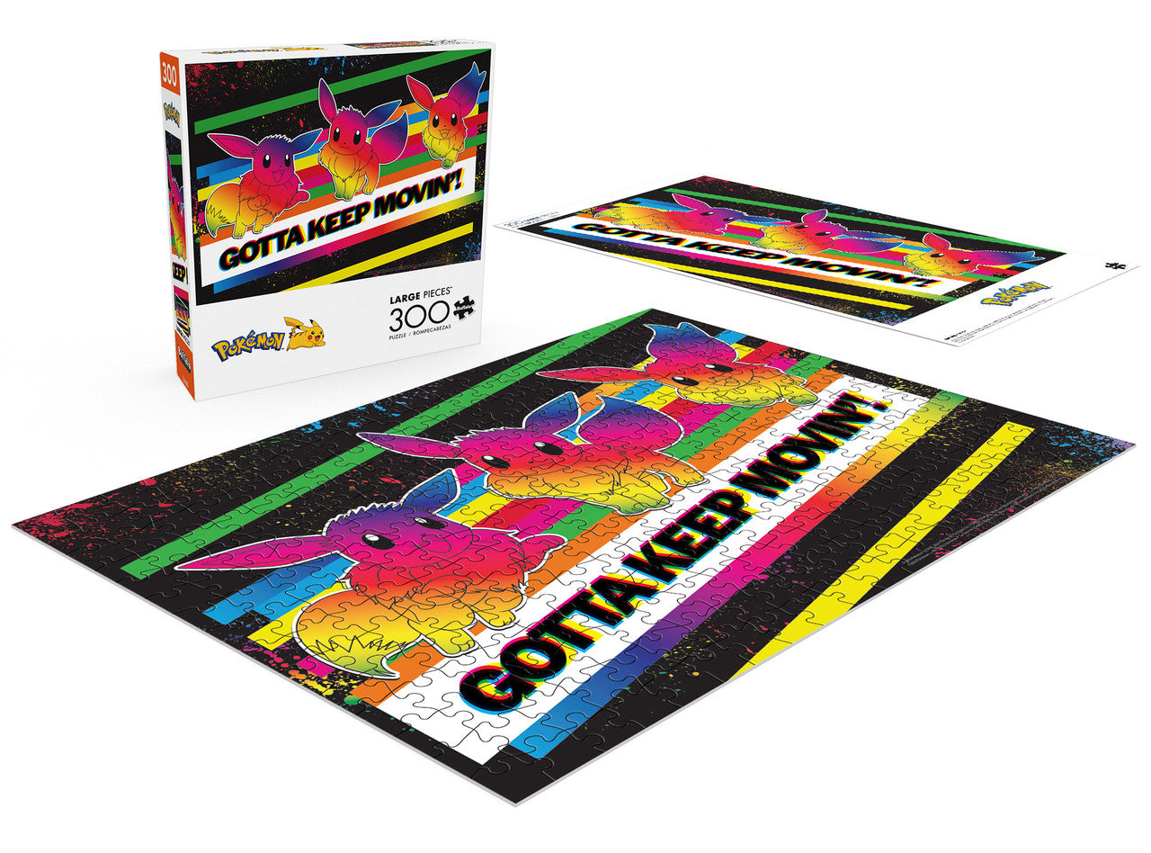 Pokemon - Gotta Keep Movin' 300 Piece Puzzle