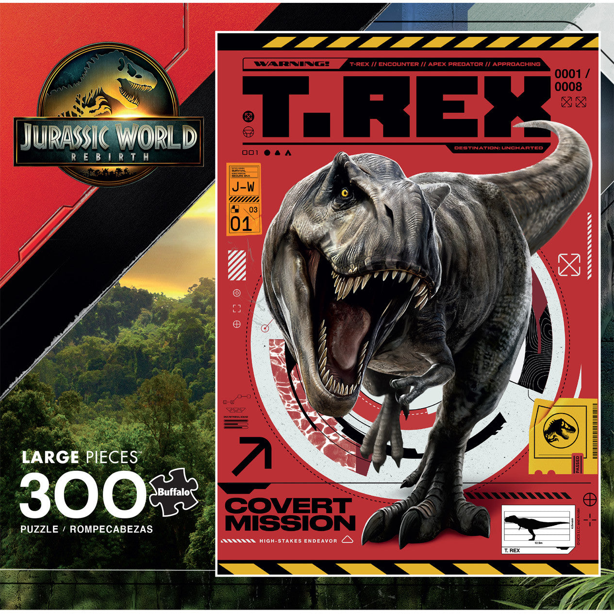 Jurassic Park Rebirth: T. Rex Encounter 300 Large Piece Puzzle