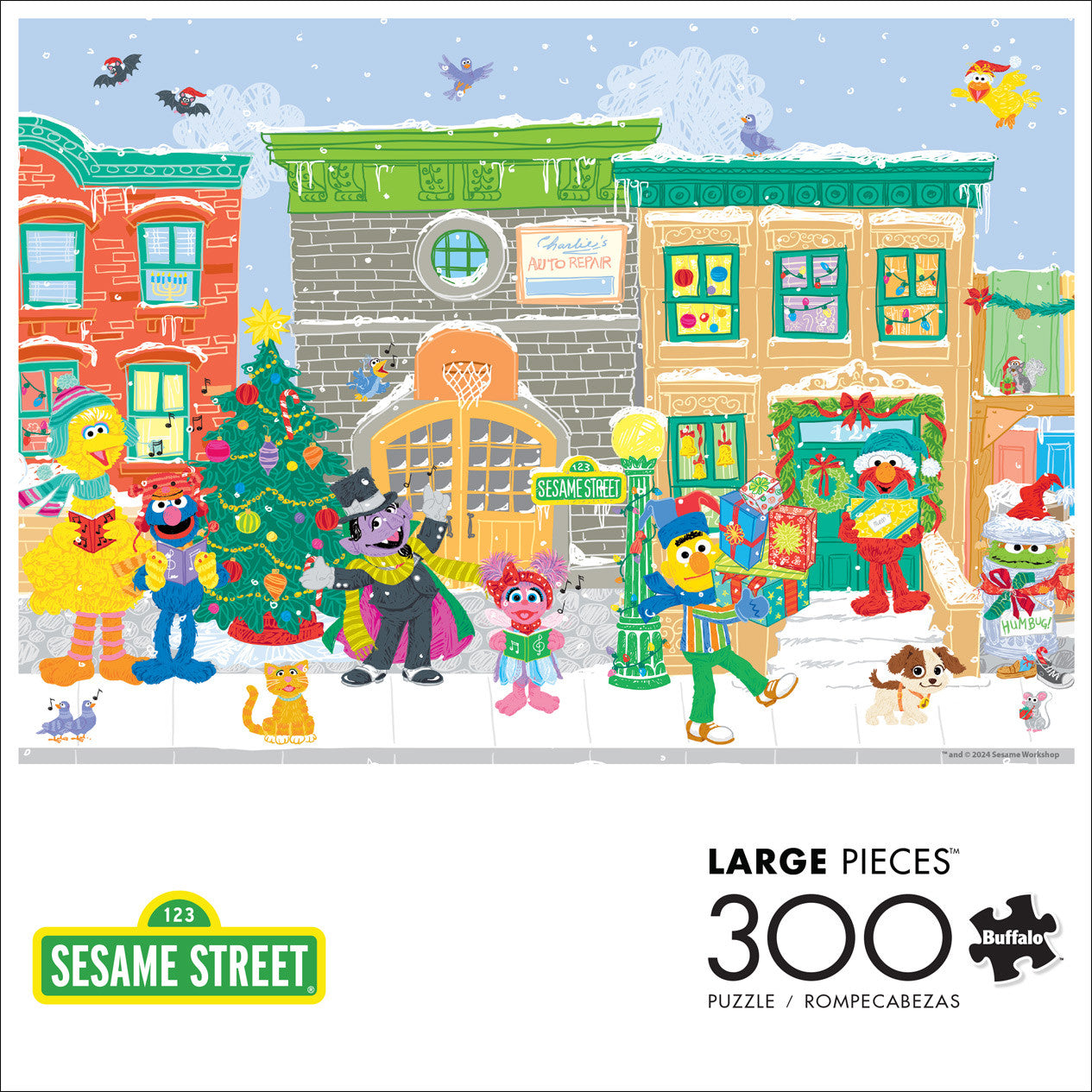 Sesame Street - Carolers on Sesame Street 300 Piece Puzzle