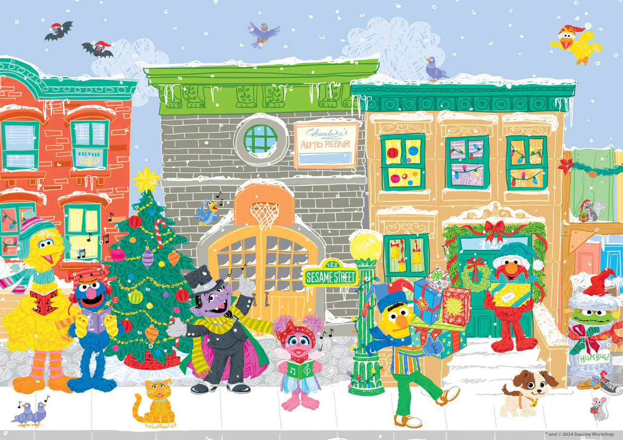 Sesame Street - Carolers on Sesame Street 300 Piece Puzzle