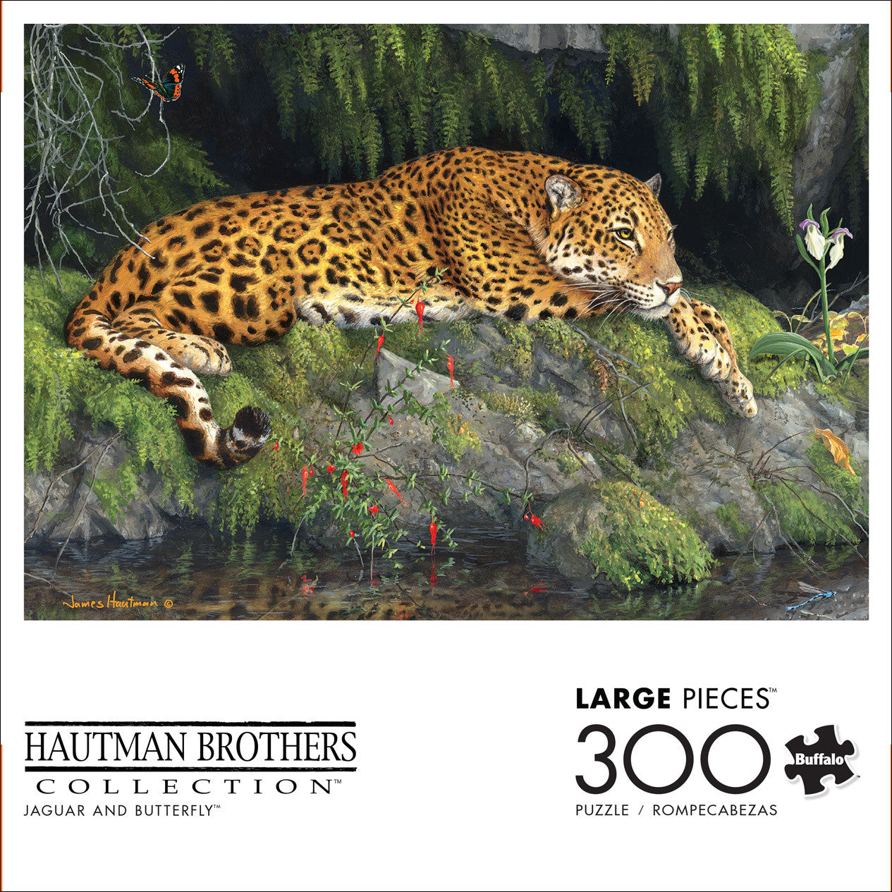 Hautman: Jaguar and Butterfly 300 Piece Puzzle