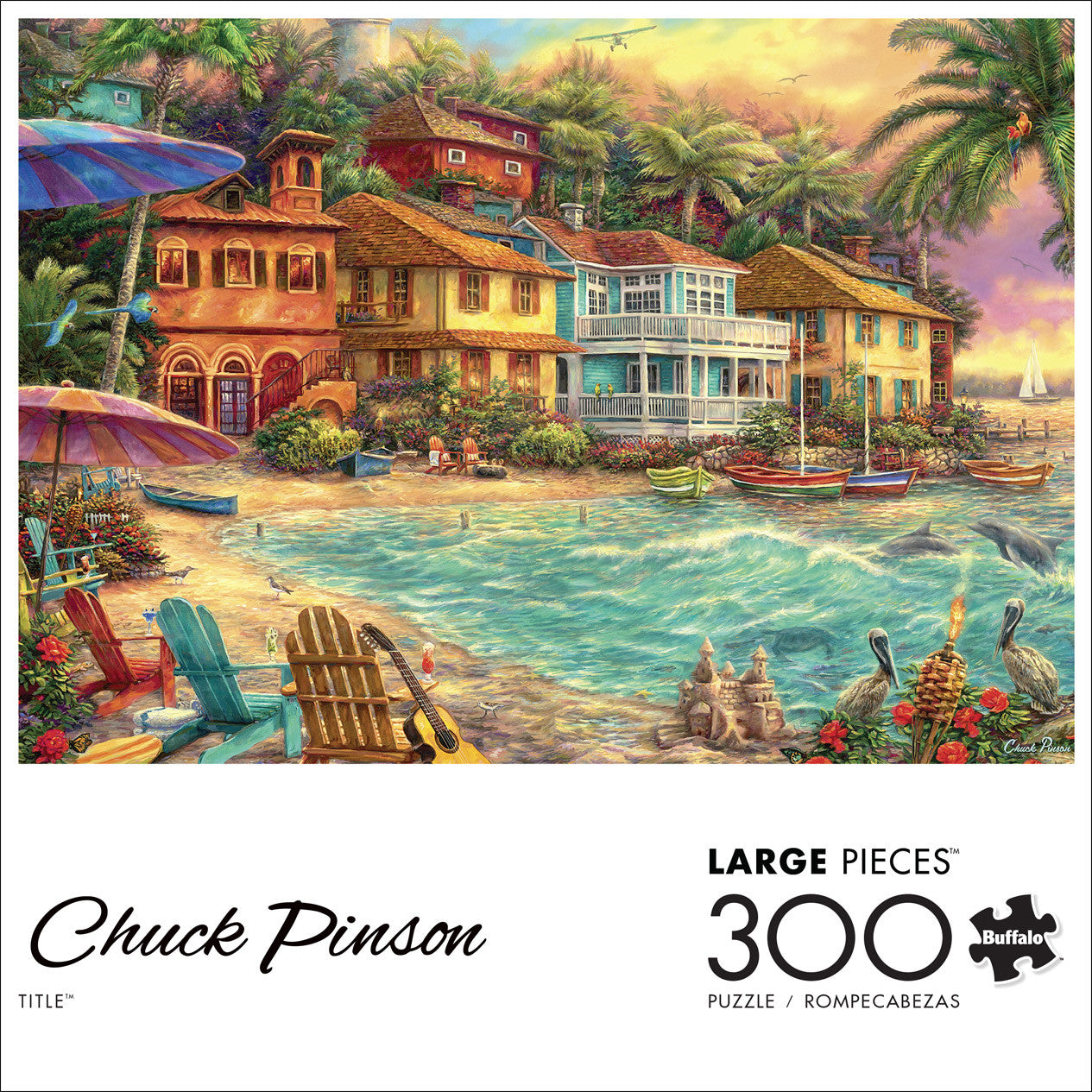 Chuck Pinson - Island Time 300 Large Pieces Puzzle