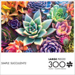 James Mertke: Simple Succulents 300 Large Piece Puzzle