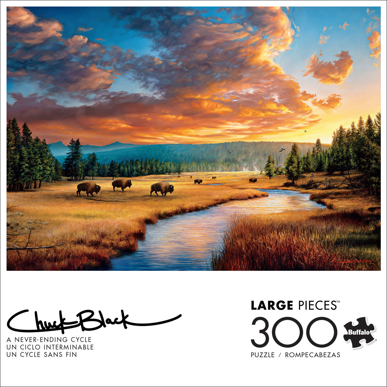 Chuck Black: A Never-ending Cycle 300 Large Pieces