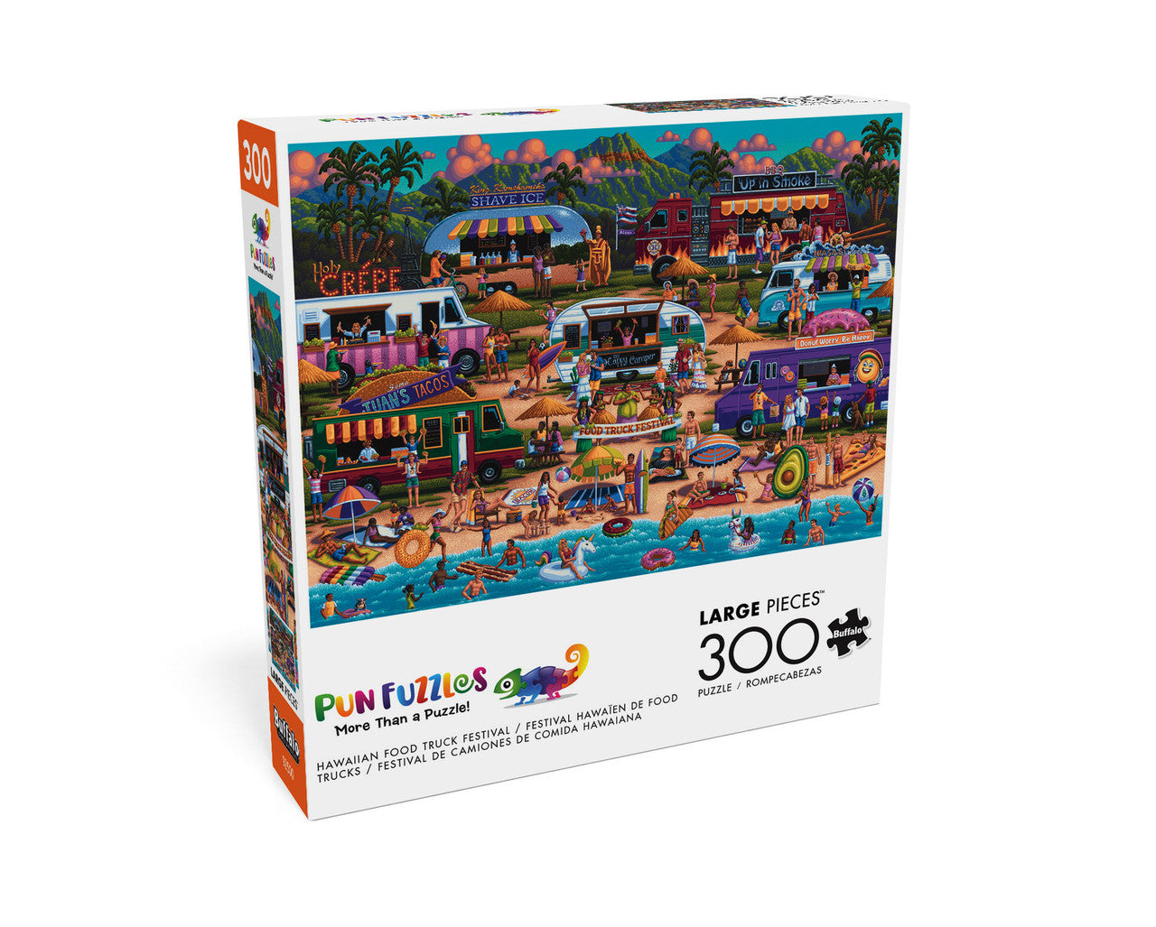 Hawaiian Food Truck Festival 300 large Piece Puzzle