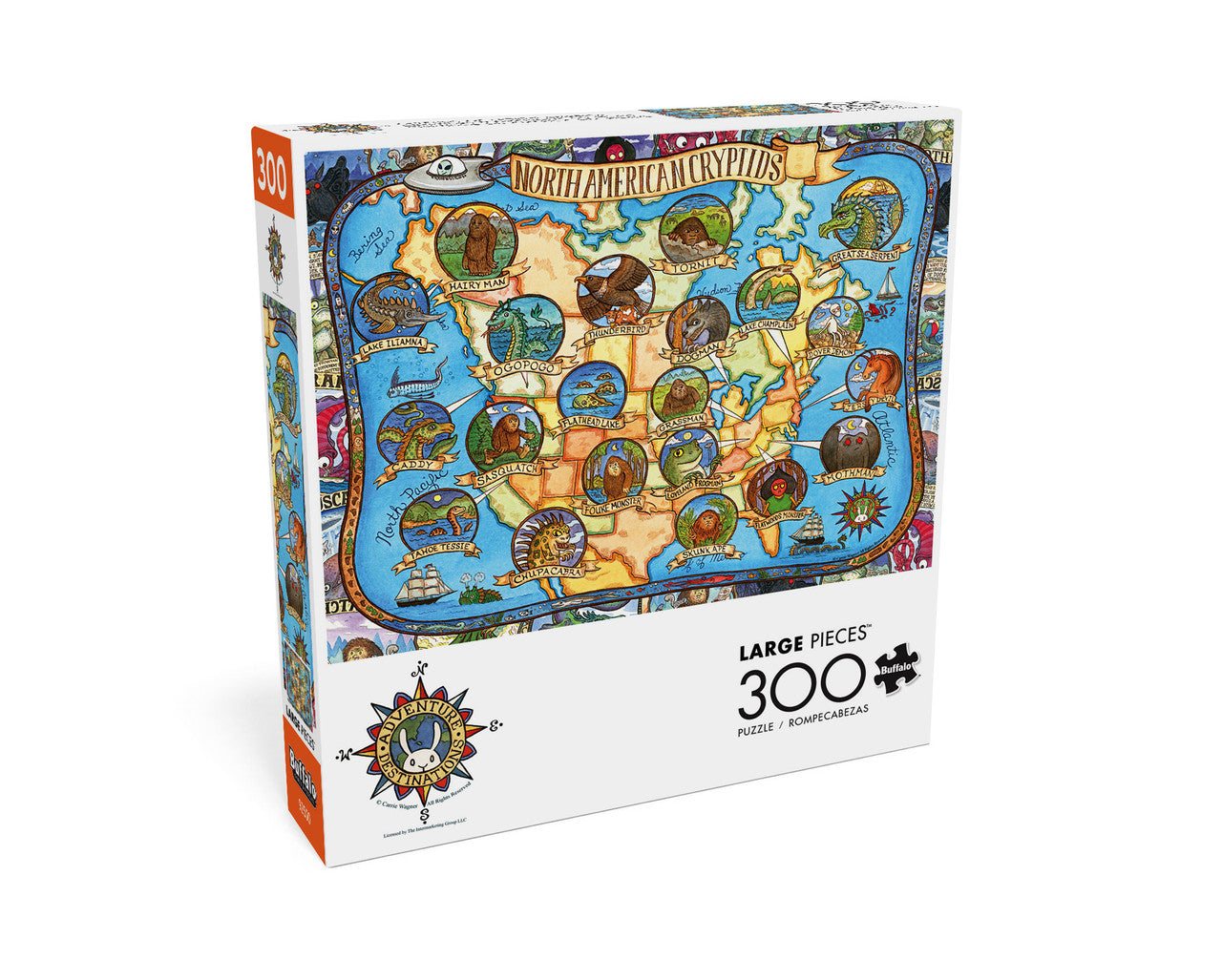 Cryptids of North America 300 Large Piece Puzzle
