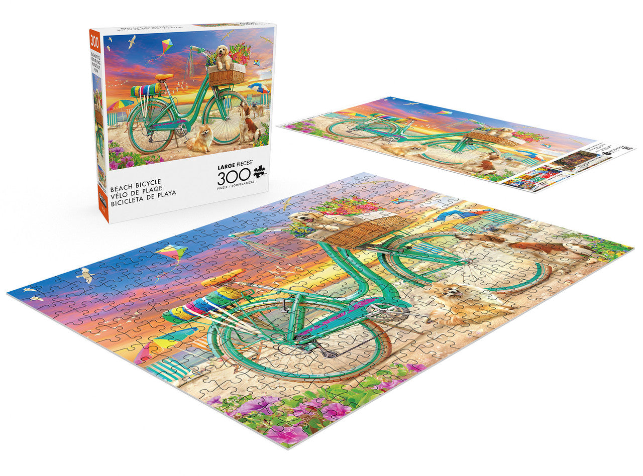 Beach Bicycle 300 Large Piece Puzzles