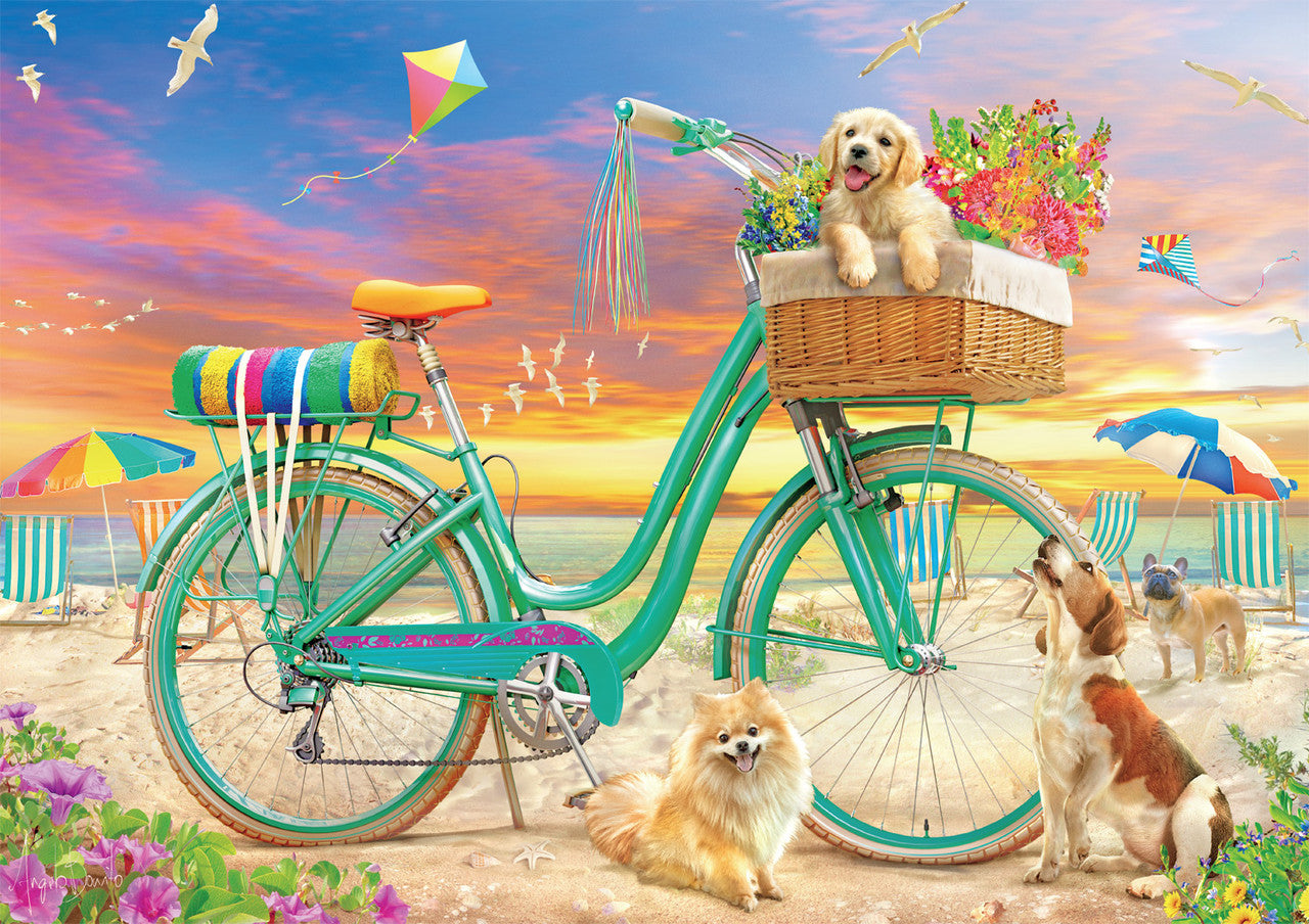 Beach Bicycle 300 Large Piece Puzzles