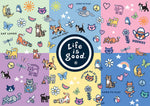 Life is Good: Cat Lover Collage 300 Large Piece Puzzle