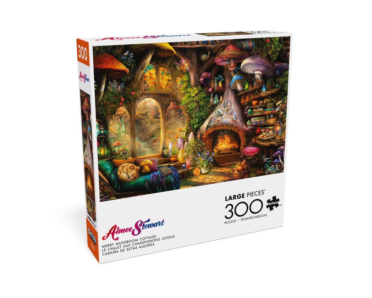 Aimee Stewart: Merry Mushroom Cottage 300 Large Piece Puzzle