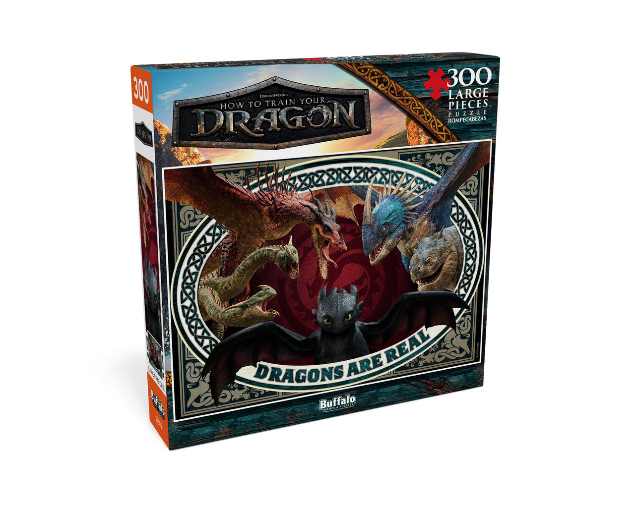 How To Train Your Dragon: Dragons Are Real 300 Large Piece Puzzle
