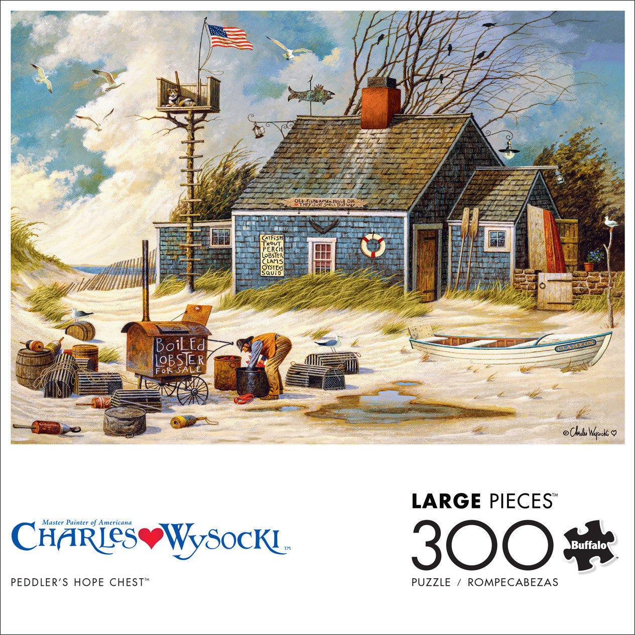 Charles Wysocki: Peddler's Hope Chest 300 Piece Puzzle