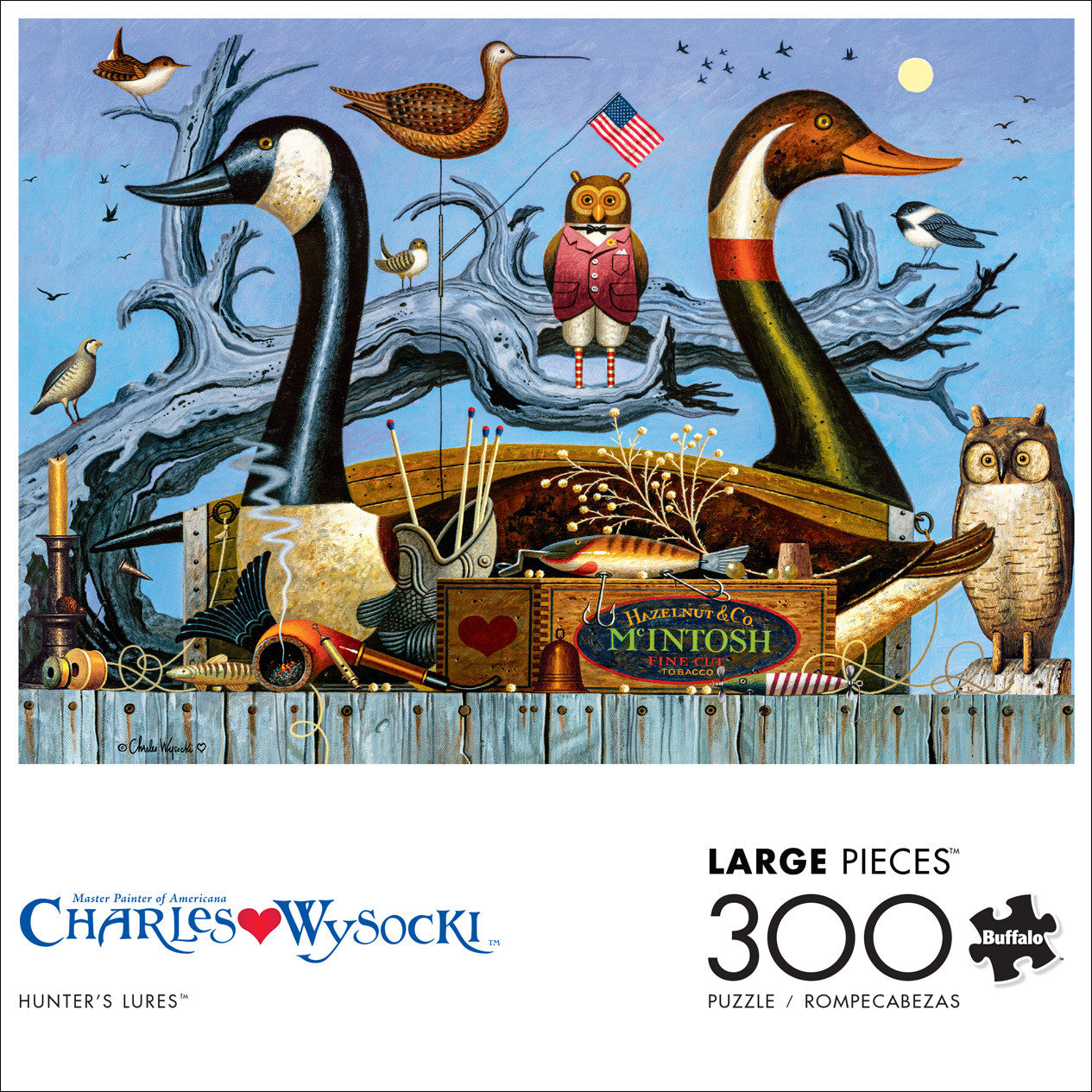 Charles Wysocki: Hunter's Lures 300 Piece Puzzle