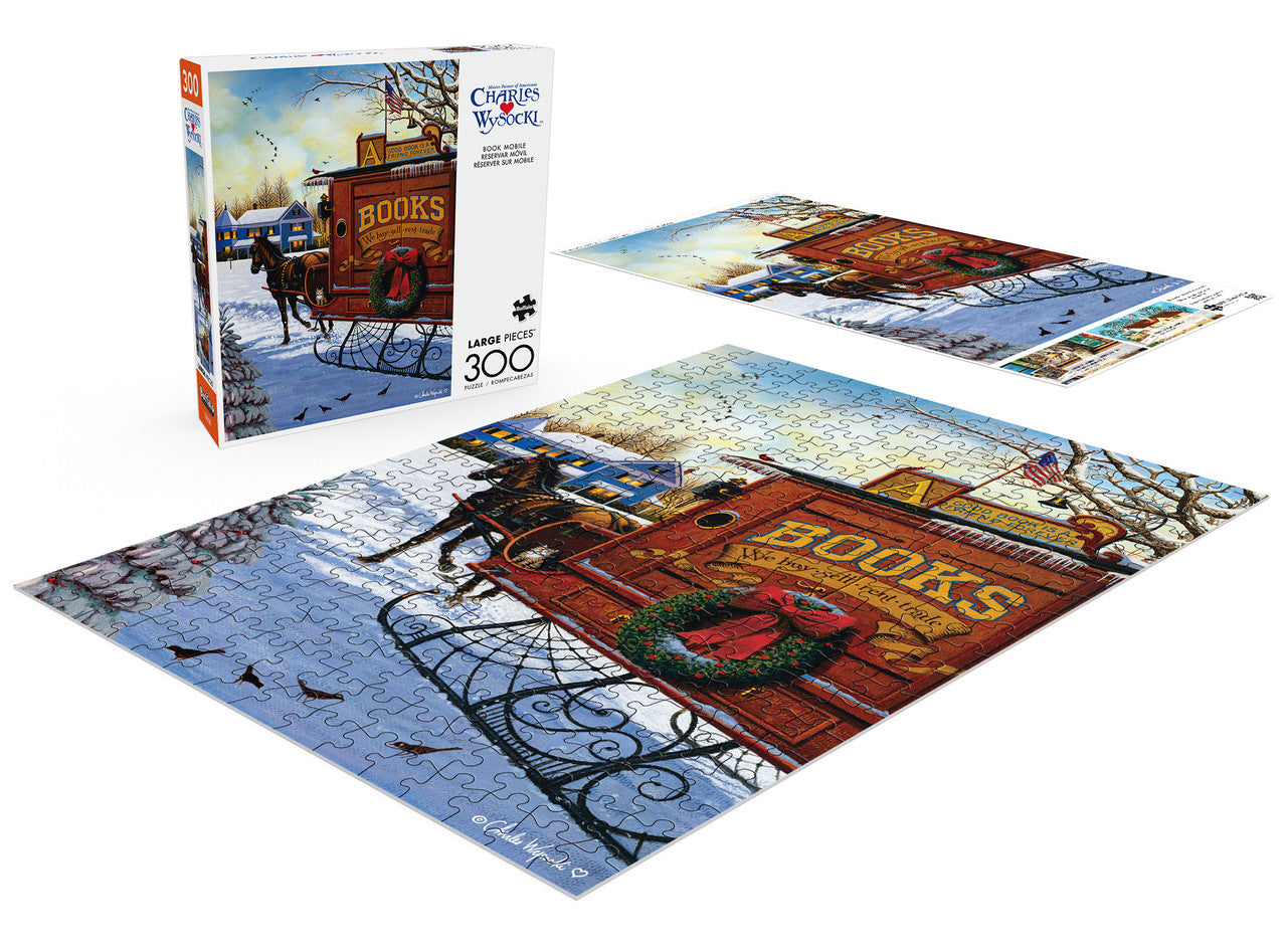 Charles Wysocki: Book Mobile 300 Piece Puzzle