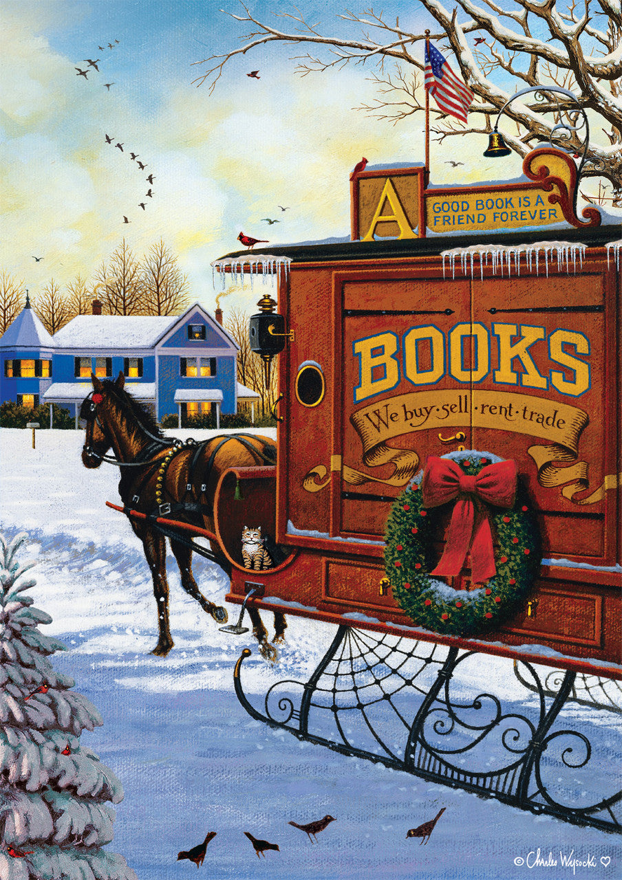 Charles Wysocki: Book Mobile 300 Piece Puzzle