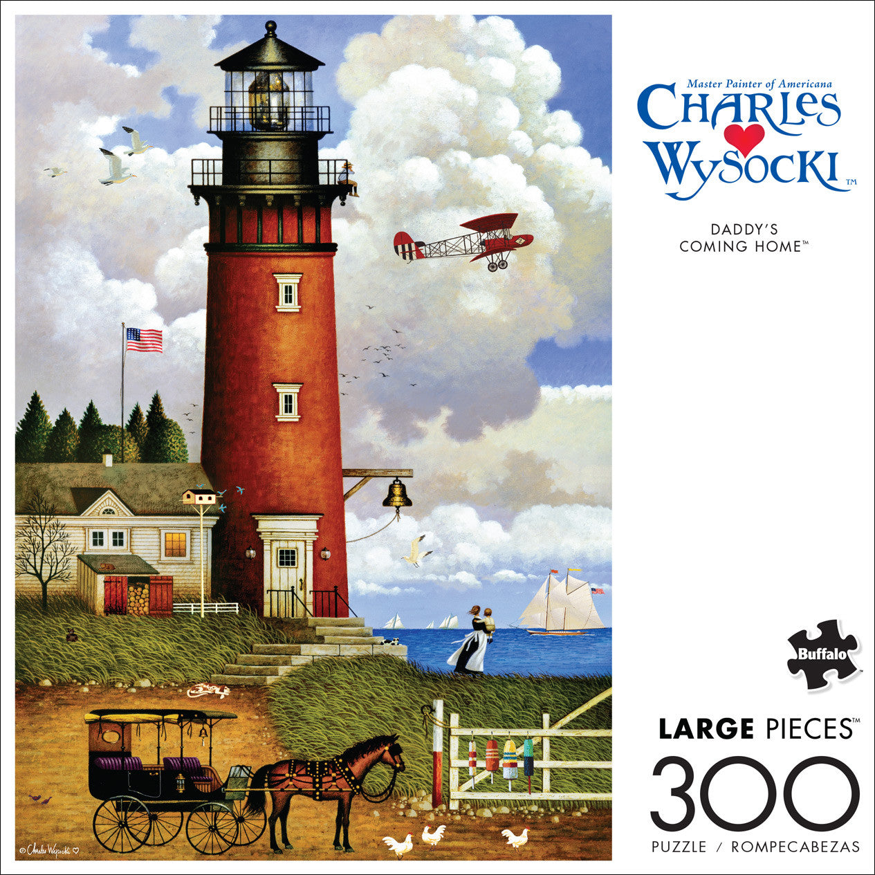Charles Wysocki: Daddy's Coming Home 300 Piece Puzzle