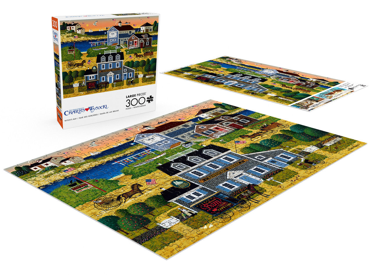 Charles Wysocki: Witch's Bay 300 Piece Puzzle