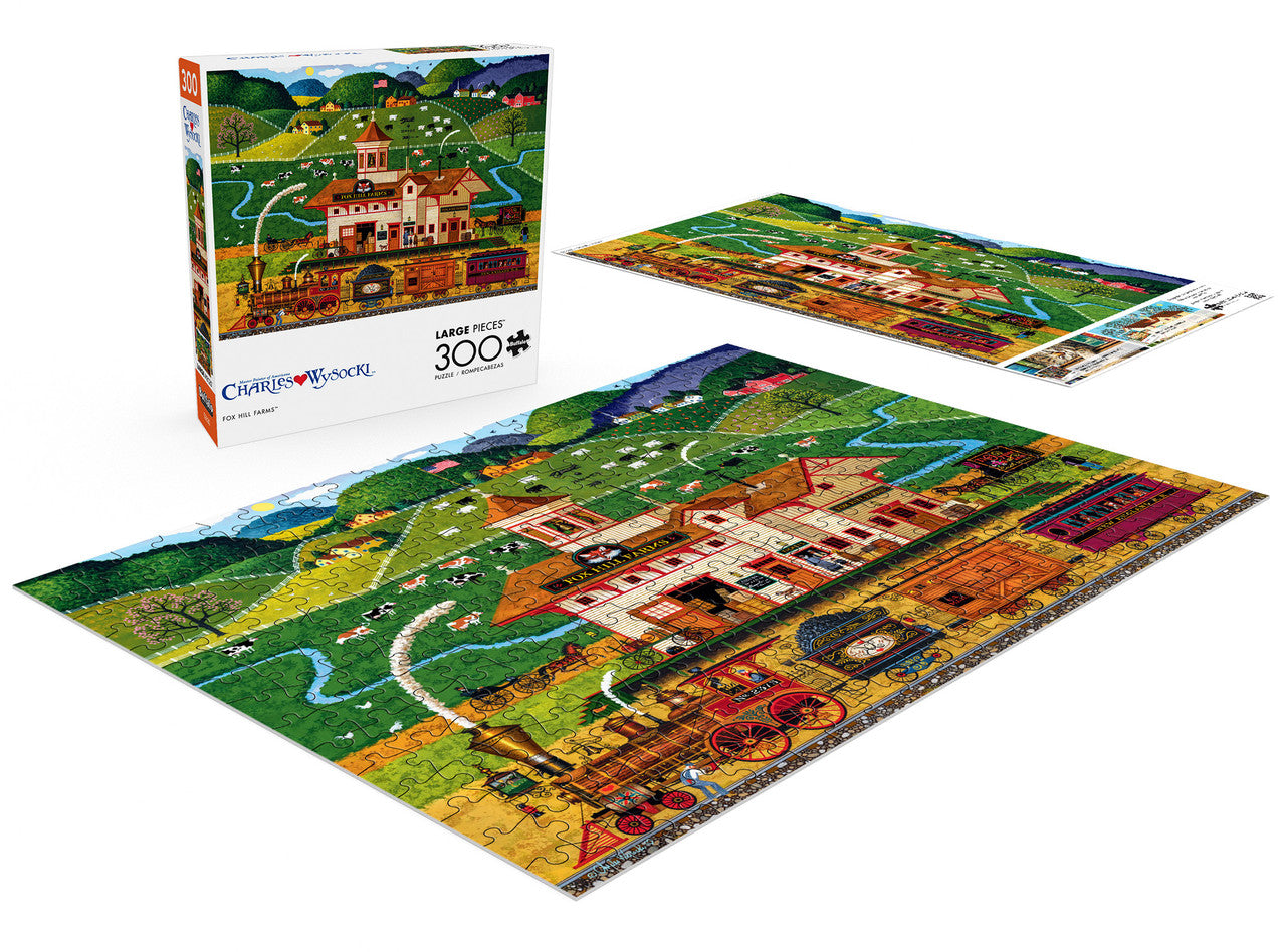 Charles Wysocki: Fox Hill Farms 300 Piece Puzzle