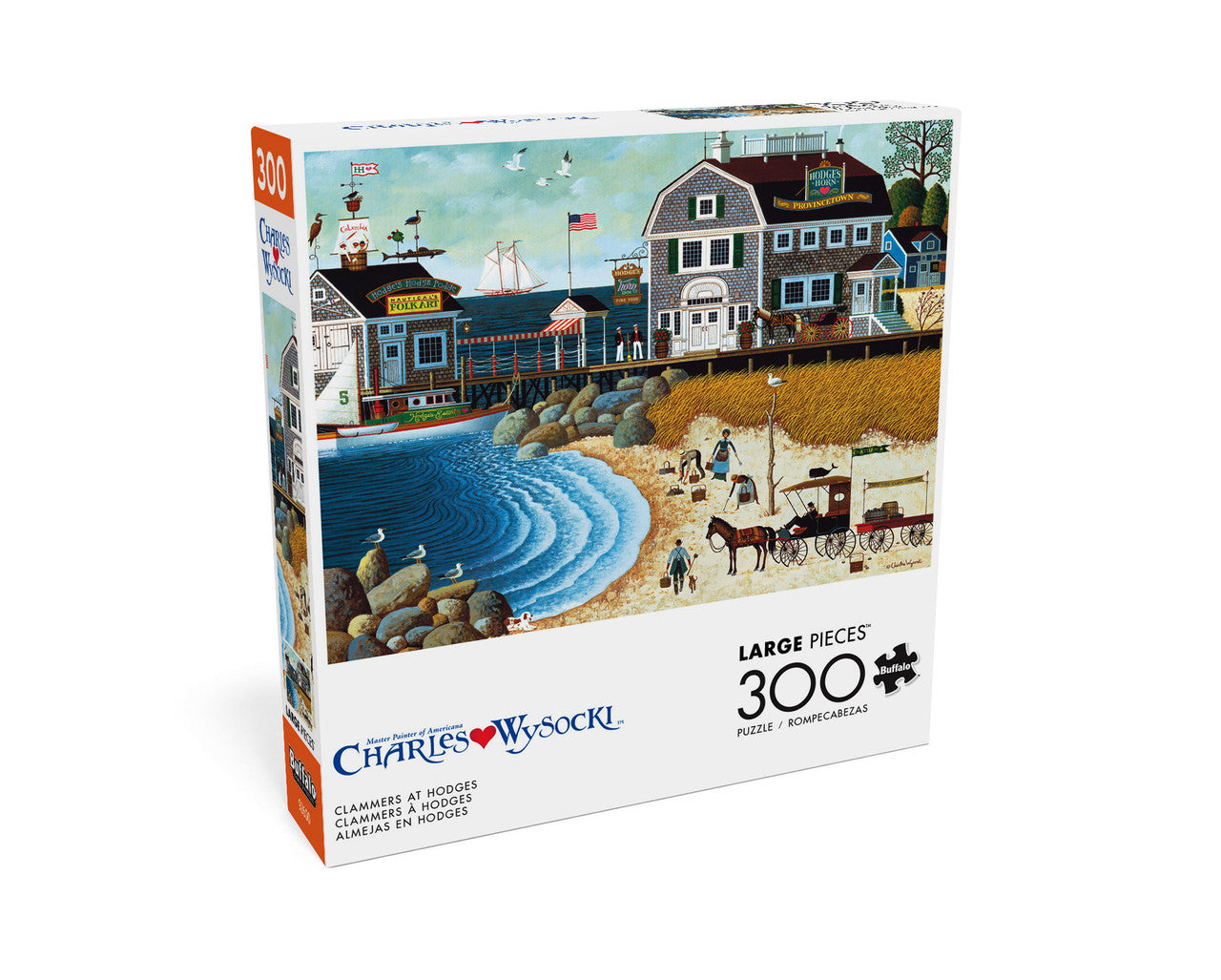 Charles Wysocki: Clammers at Hodges 300 Piece Puzzle